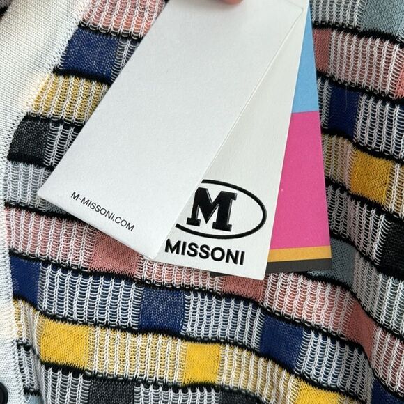 Missoni Knitted Multicolor Button Front Cardigan Sweater - M - Picture 5 of 7